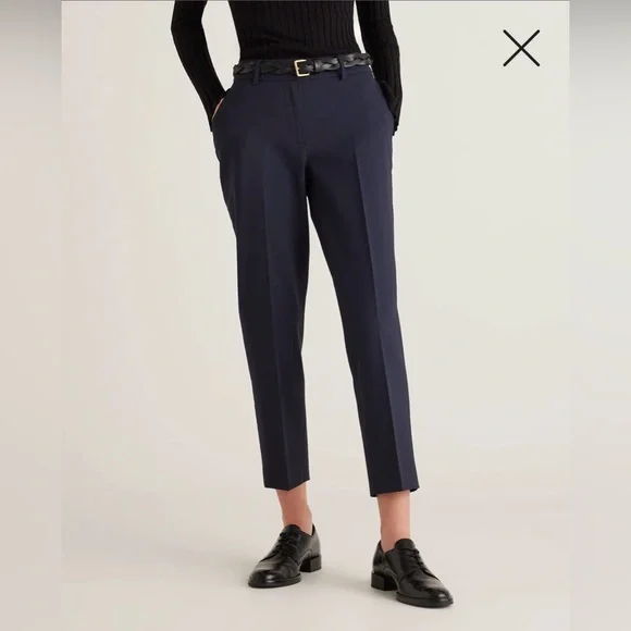 Quince Italian Wool Slim Leg Ankle Pants - Picture 1 of 6